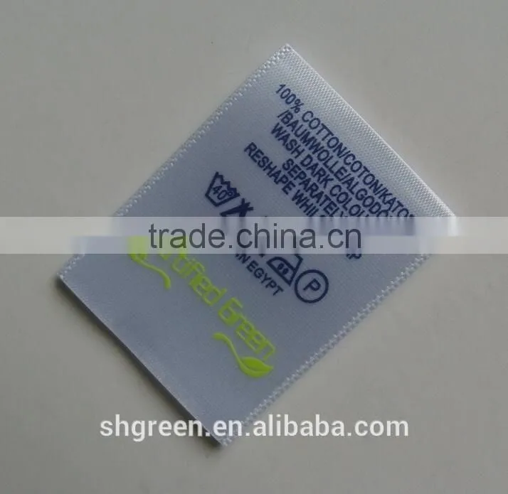 Men's shorts printing fabric label