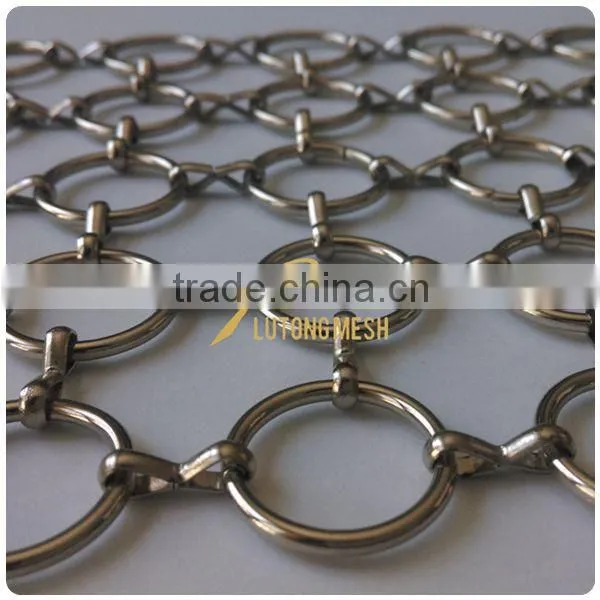 Decorative metal ring mesh for saloon room divider curtain
