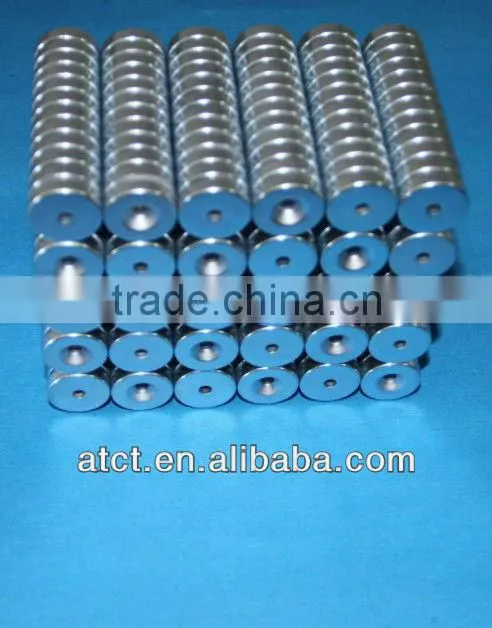 With Countersink Neodymium Cylinder Magnet