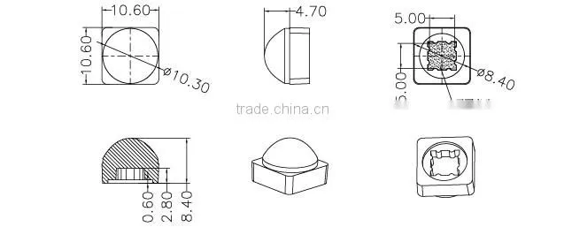 Factory supply small LED lens for sale / lens for LED light camera human detector