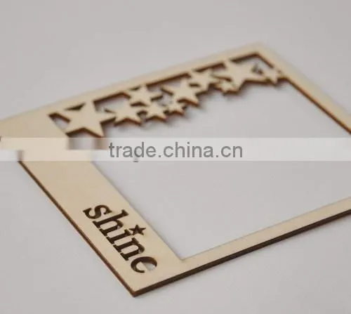 wood veneer frame,MDF flourish, wooden flourish scrapbooking card craft embellishments