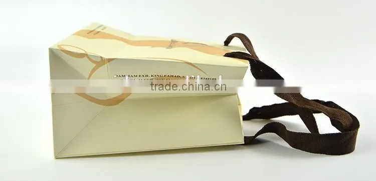 Custom Logo Printed brown craft gift shopping paper bag Wholesale