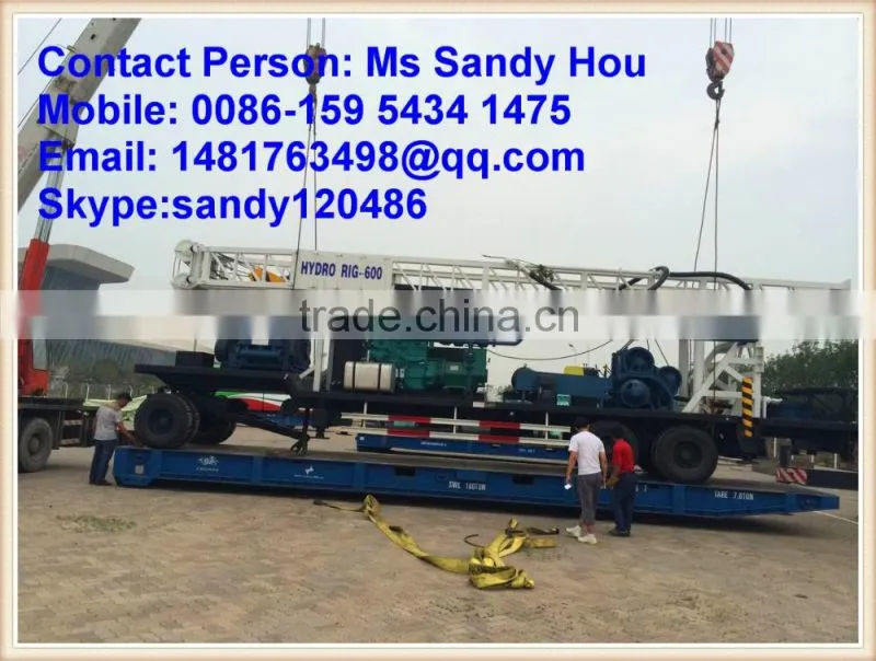 water well drilling rig price 600 meters