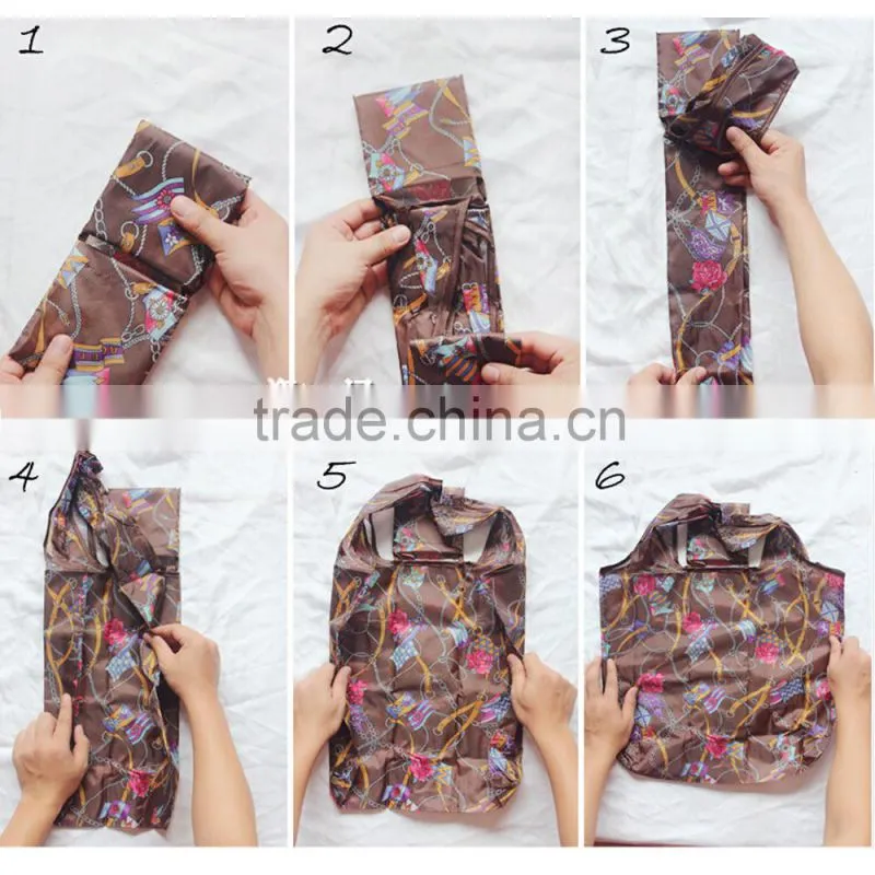 Polyester Customized Design Foldable Shopping Bag