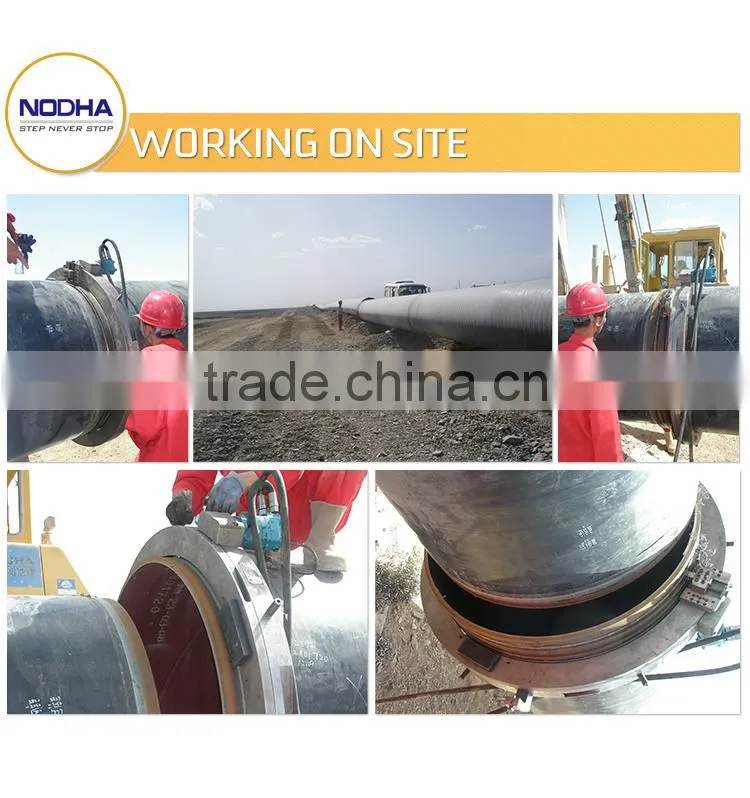 Hydraulic Operated Split Frame Cold Pipe Cutting And Beveling Machine For Large Size Pipe