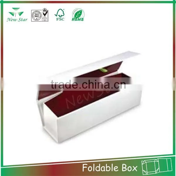 wine foldable paper box,wine rigid foldable box, packaging foldable box