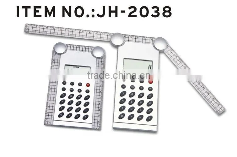 Stationery 15cm 8 digit Ruler Calculator For School Promotion