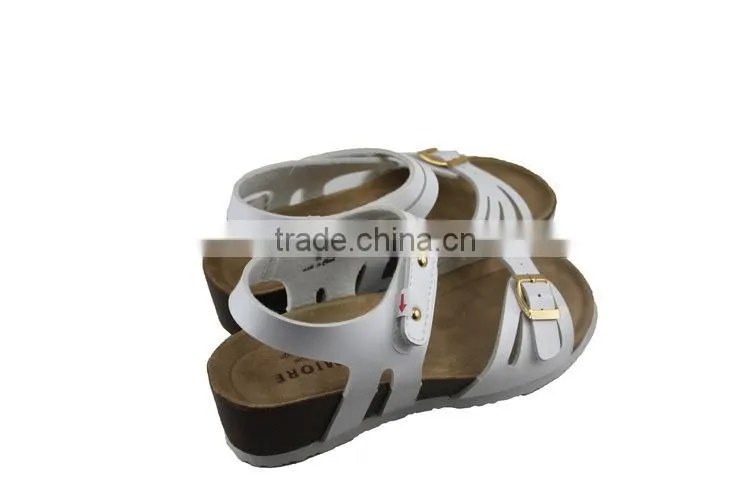2015 Summer cork outsole lady comfortable platform sandal shoe