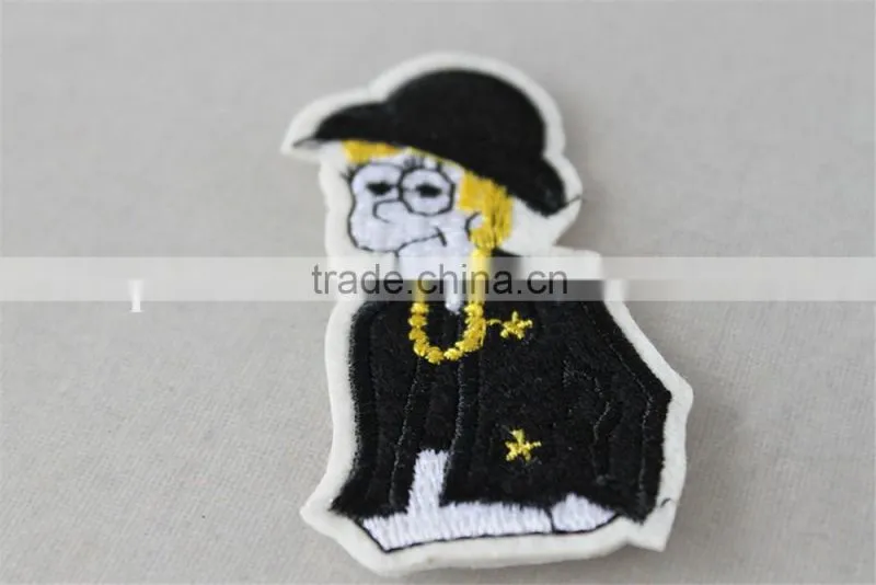 funny design jeans patches custom patch sew on patches custom embroidery patch for school uniform