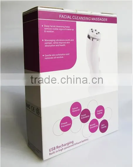 2016 hot selling products electric iontophoresis machine scalp cleansing brush , Facial cleansing brush