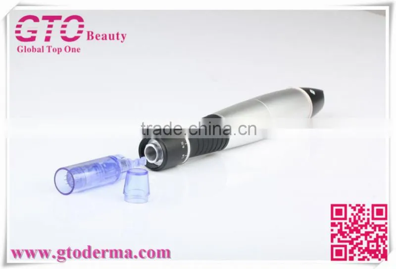 2015 best hot sale skin care electric micro needle derma pen with needle cartridges