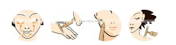 Golden ions beauty energy bar T-head Y-head massage bar for lymph detoxification blood circulation face tightening