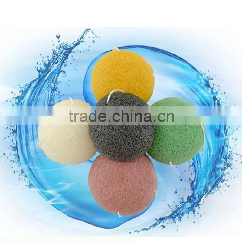 Pure konjak material for face cleaning beauty facial clean sponge