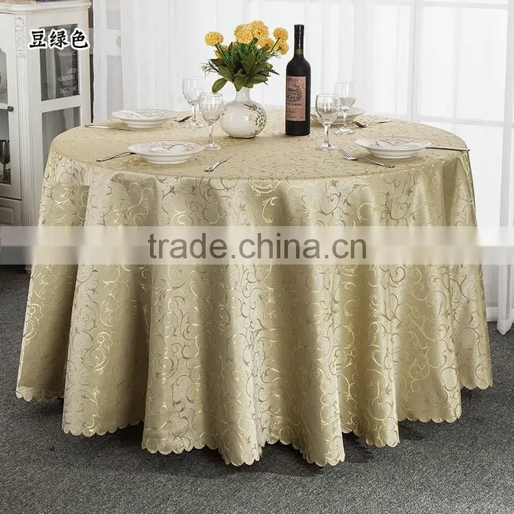 Hotel and restaurant use royal blue printing 132 round table cloth wholesale