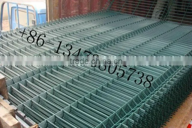 high security 3D triangle fence panel gate/construction Ogrodzenia systemowe 3D panel gate/welded wire mesh panel fencing