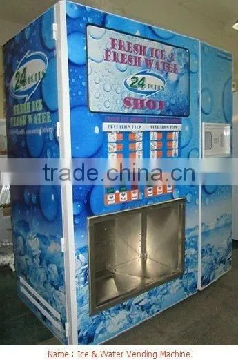 Automatic Cubic Ice and water Vending Machine