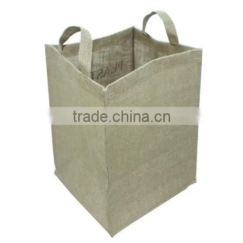 2014 new Korea design flax storage bag,Pure color zakka groceries linen hanging bag(BBHT009)