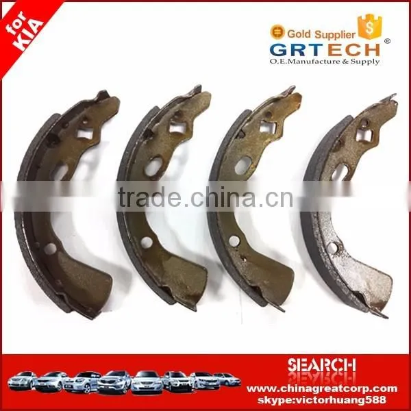 KK150-26-38Z semi-metallic rear brake shoes for pride