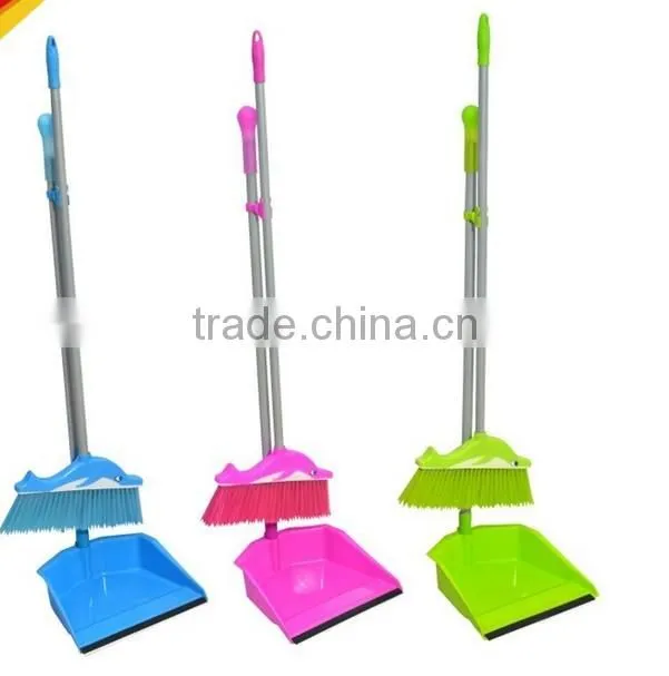 Newest colorful PP broom and dustpan set