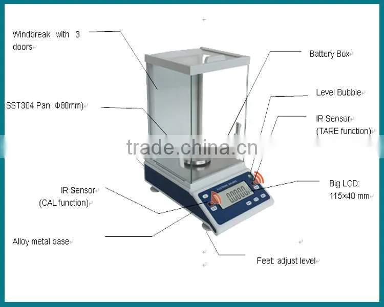 300g precision digital scale weight 0.001g