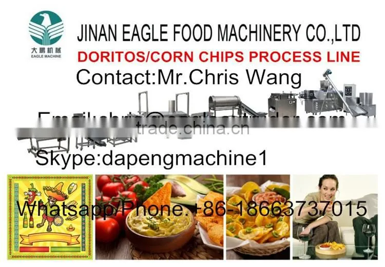 corn tortilla doritos nacho chips production line