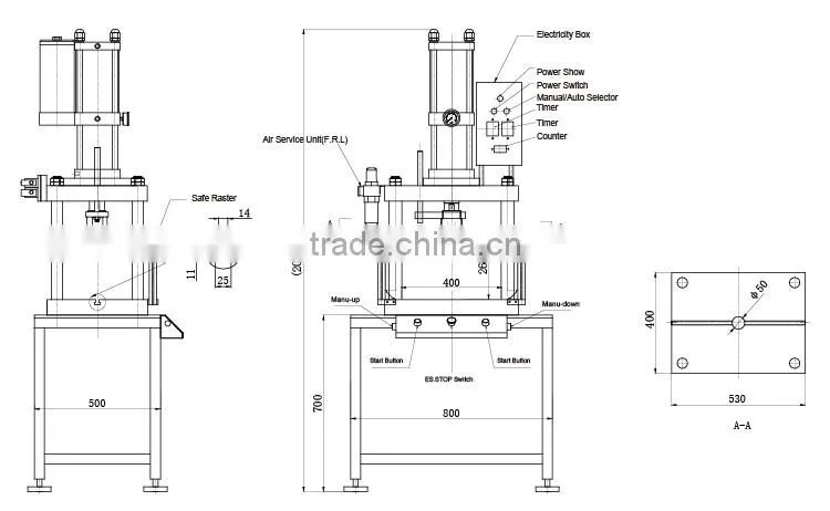 JULY 20 ton 150mm stroke hydro-pneumatic precision punch press machine