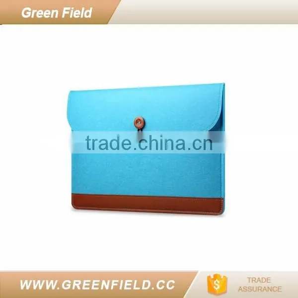 Green Field 13.5 laptop sleeve case eco-friendly felt 2017