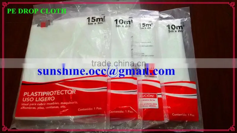 damp proof HDPE/LDPE paint cover sheet