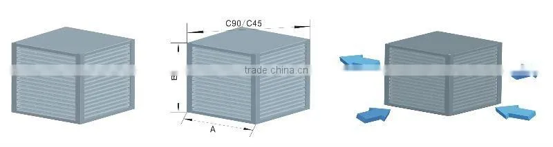 air exchanger with Air heat exchanger core for heat recovery plate heat exchanger