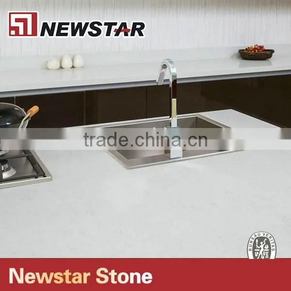Newstar kitchen quartz tops,white quartz tops