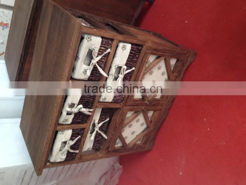 New design Solid Wood Straw Cabinet