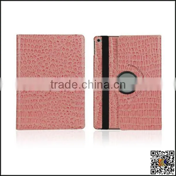 Crocodile pattern leather case flip leather case protective whirl covers for ipad air2