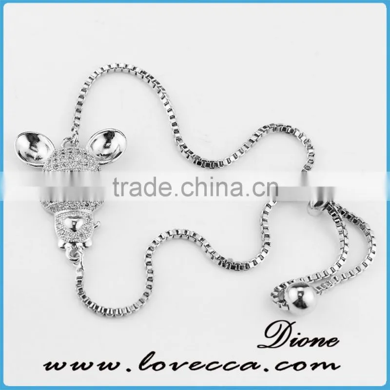 Gift For Her Small CZ Bracelet Tiny Diamond Micro pave Bracelet