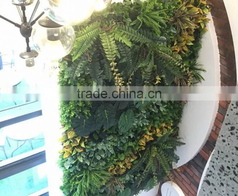 fake plants garden green wall/artificial green wall for sale