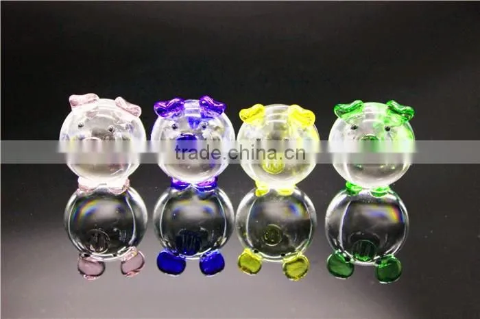 2016 Fashionable cheap customized logo promotional wedding crystal pig model gift