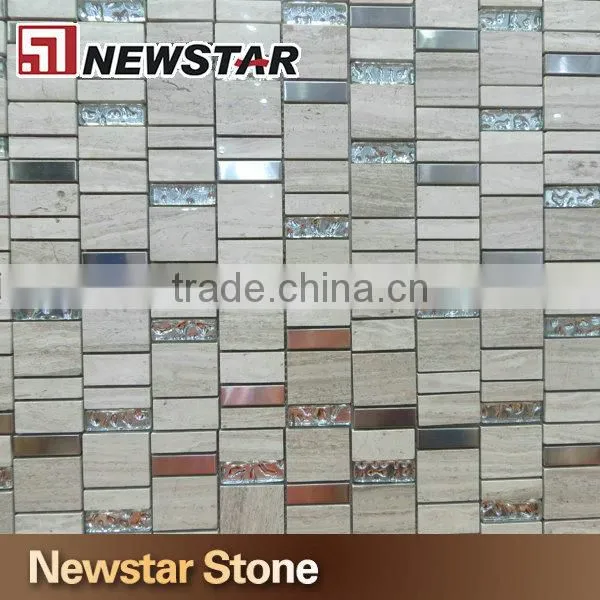 Characteristic diamond mosaic marble
