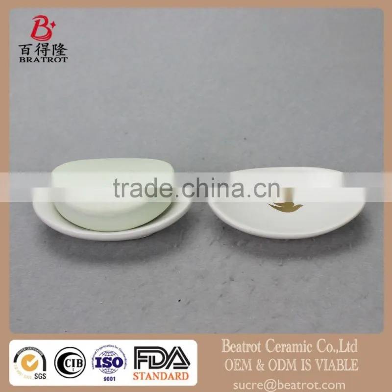 Beatrot Ceramic Heart Shape Soap Dish Tray