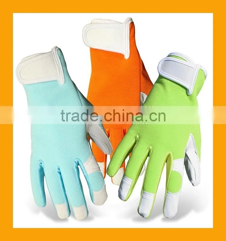 Women Gardening Gloves For Garden And Household Tasks Soft Pink Ladies Leather Gardening Gloves