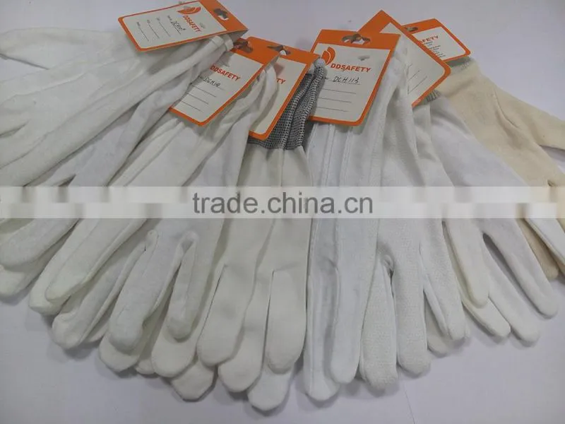 DDSAFETY 2017 Light Medium Weight Cotton Inspector Parade Gloves