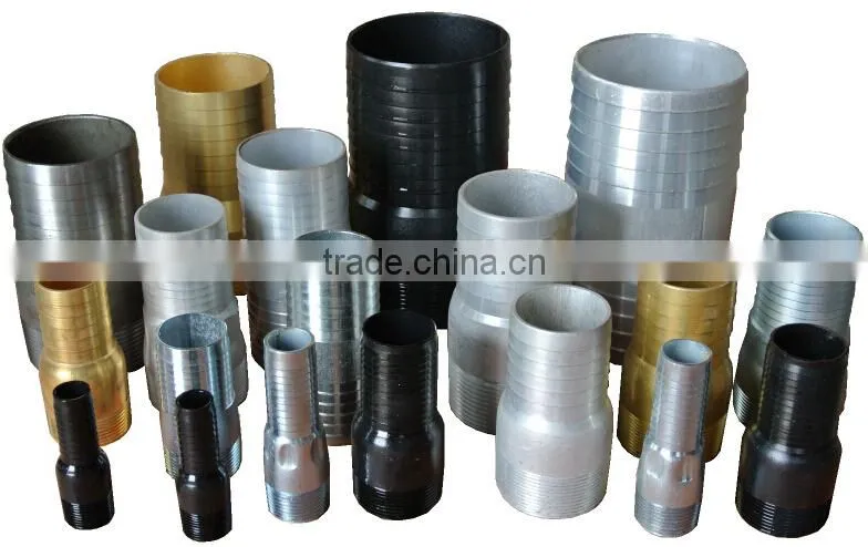 Galvanized Hexagon KC Nipple Quick Hose Coupling / Electrical Nipple