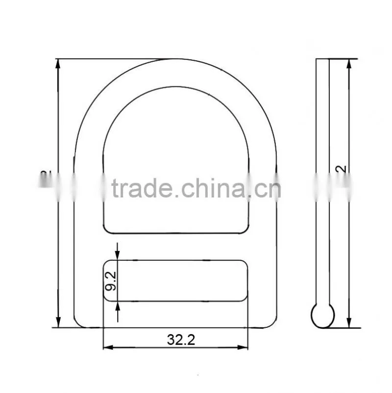 Hot Forged Steel D Ring For Safety Connection