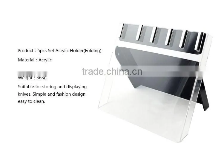 Non-stick Coated Stainless Steel Kitchen 5Pcs Knife Set