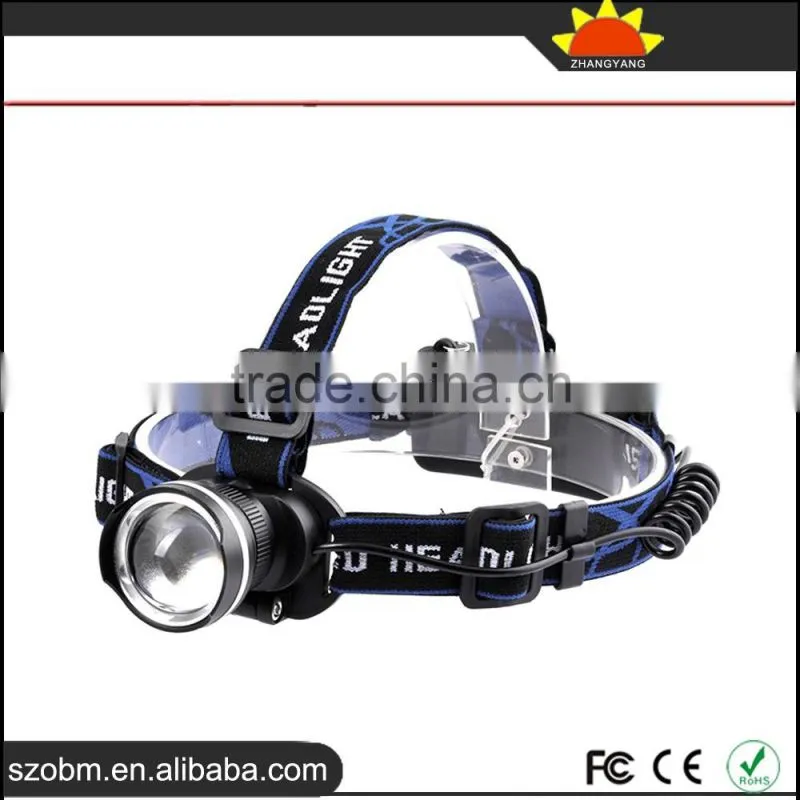 Wholesale high quality XQ24 T6 LED 1800Lm Waterproof Rechargeable LED Headlamp with 18650 battery ,charger