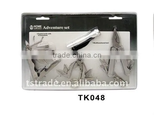 2014 Hardware multi function stainless steel plier hand tools with blister card TK046