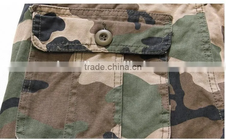 Factory direct sale military short camouflage cargo pants
