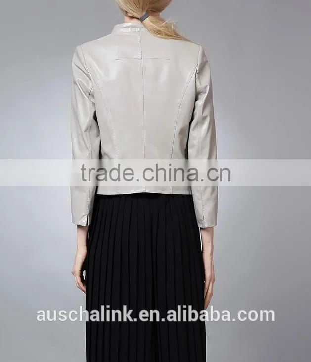 european style latest design women sexy leather jacket competitive price