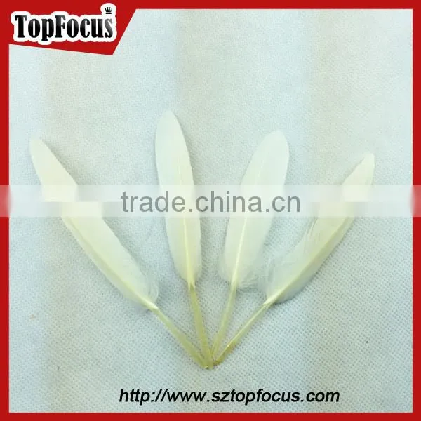 Best selling high quality dyed material goose feather price trim
