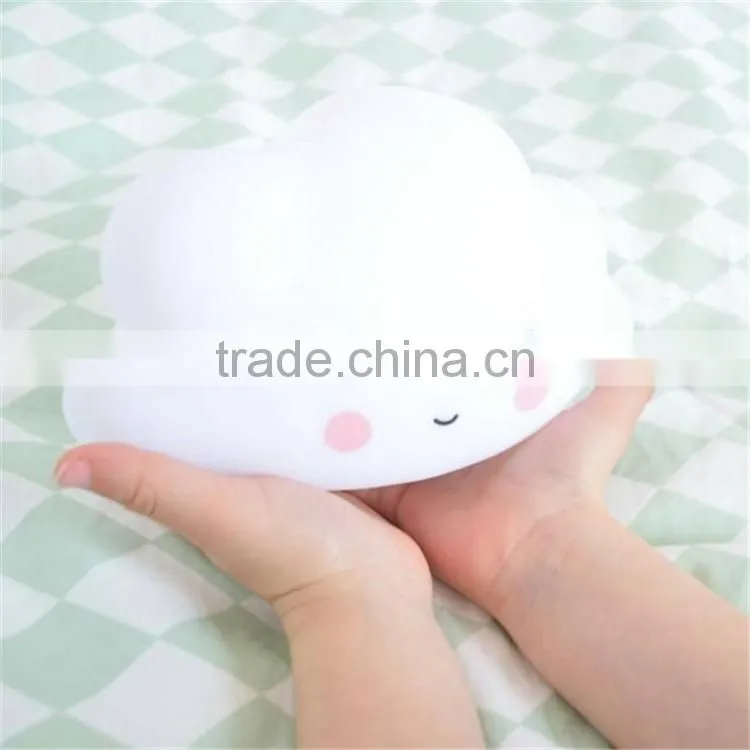 hot sale good quality baby room decoration cute Luminous toy lamp smiling clouds shape led light Luminous toy