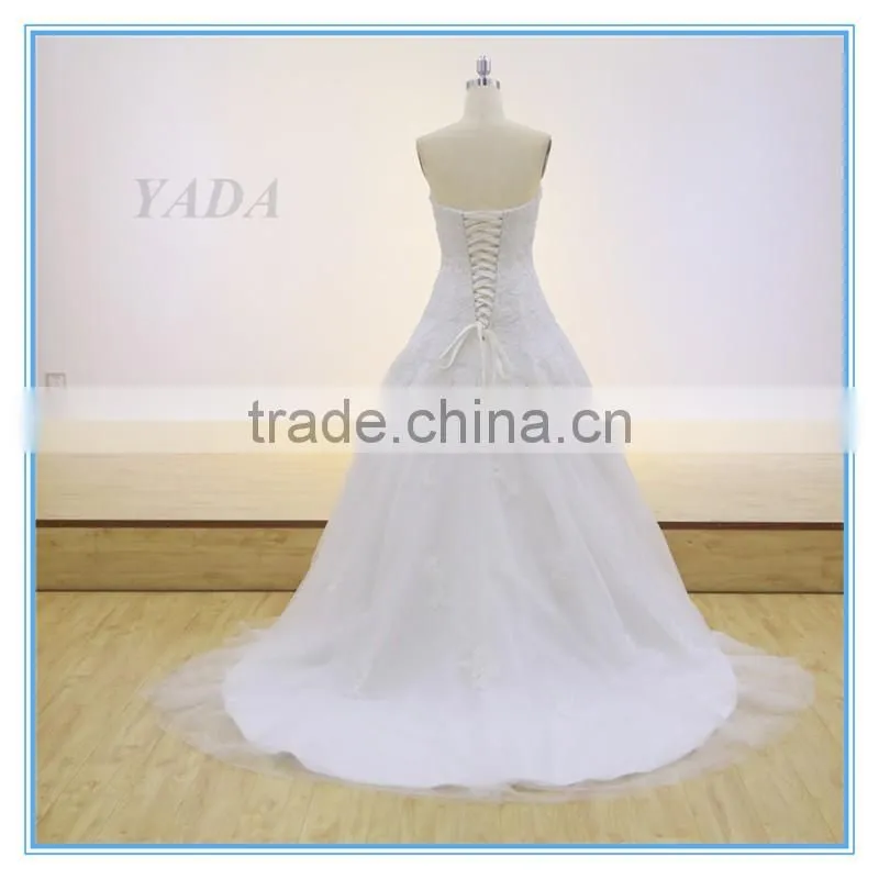 New Design Ladies Off-shoulder Slim Mermaid Tail Wedding Dress Full Dress