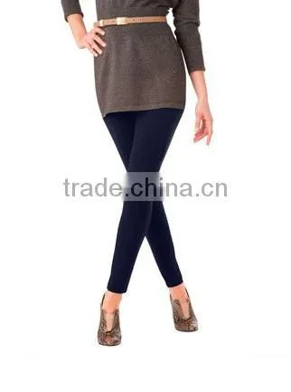 hot sales breathable spandex fabric Full-length pull-on leggings with wide elastic waistband